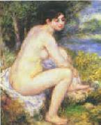 Pierre Renoir  Female Nude in a Landscape china oil painting reproduction